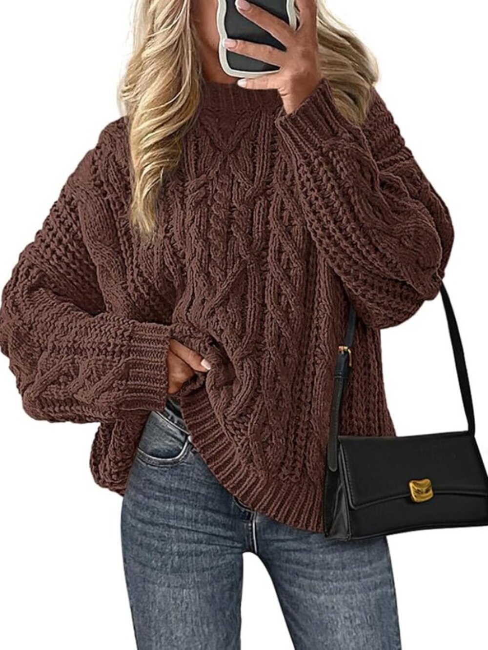 ✨Prettygarden Women's Oversized Sweater XL NWT Brown